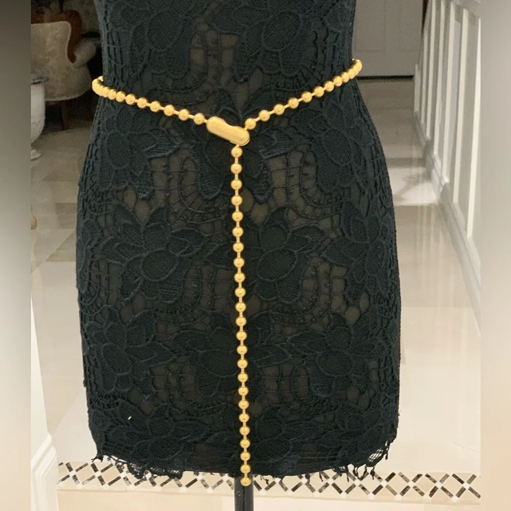 BOTTEGA VENETA Round Metal Chain Belt